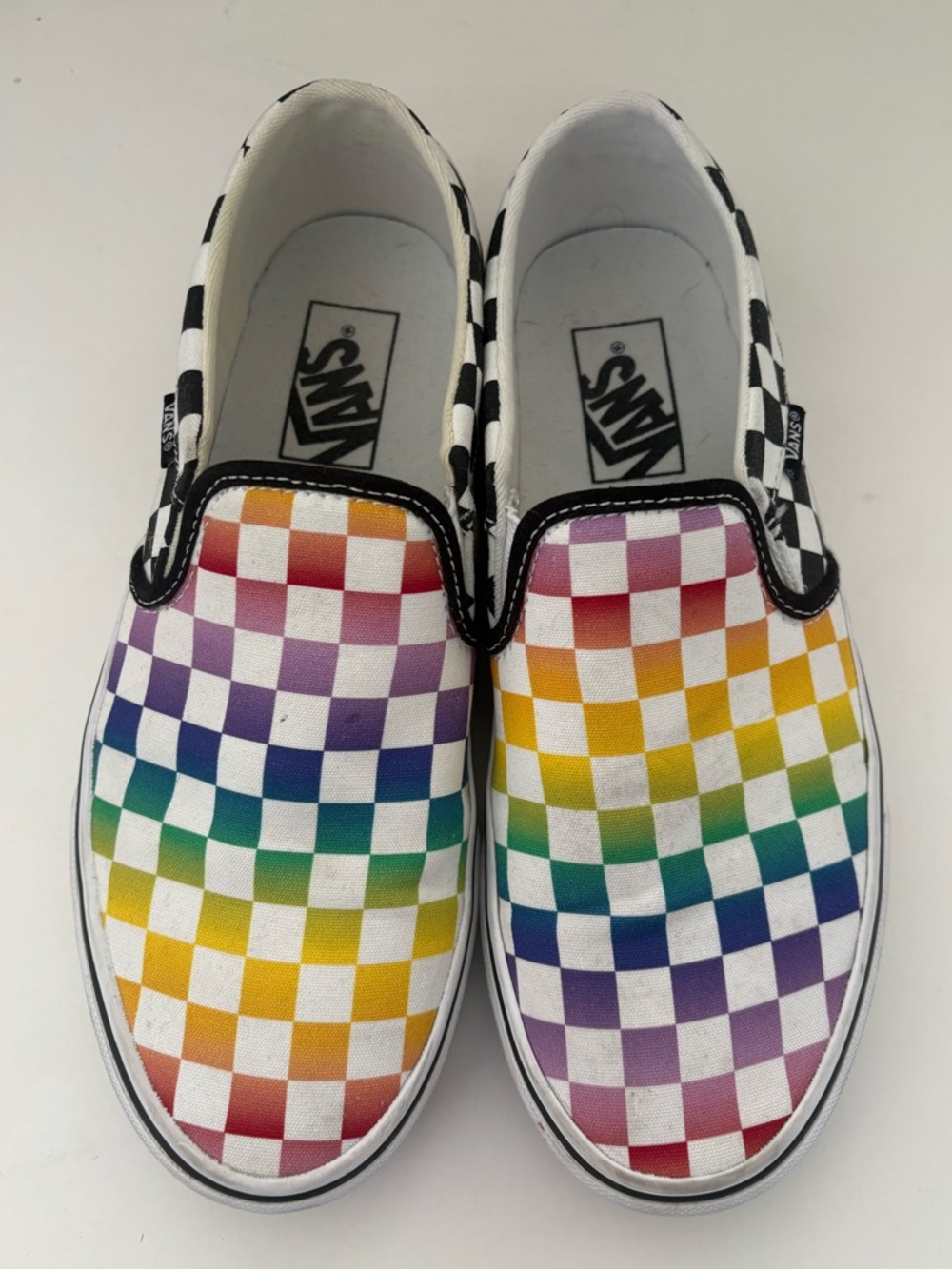 Vans Multicolor Checkerboard Slip-On Sneakers